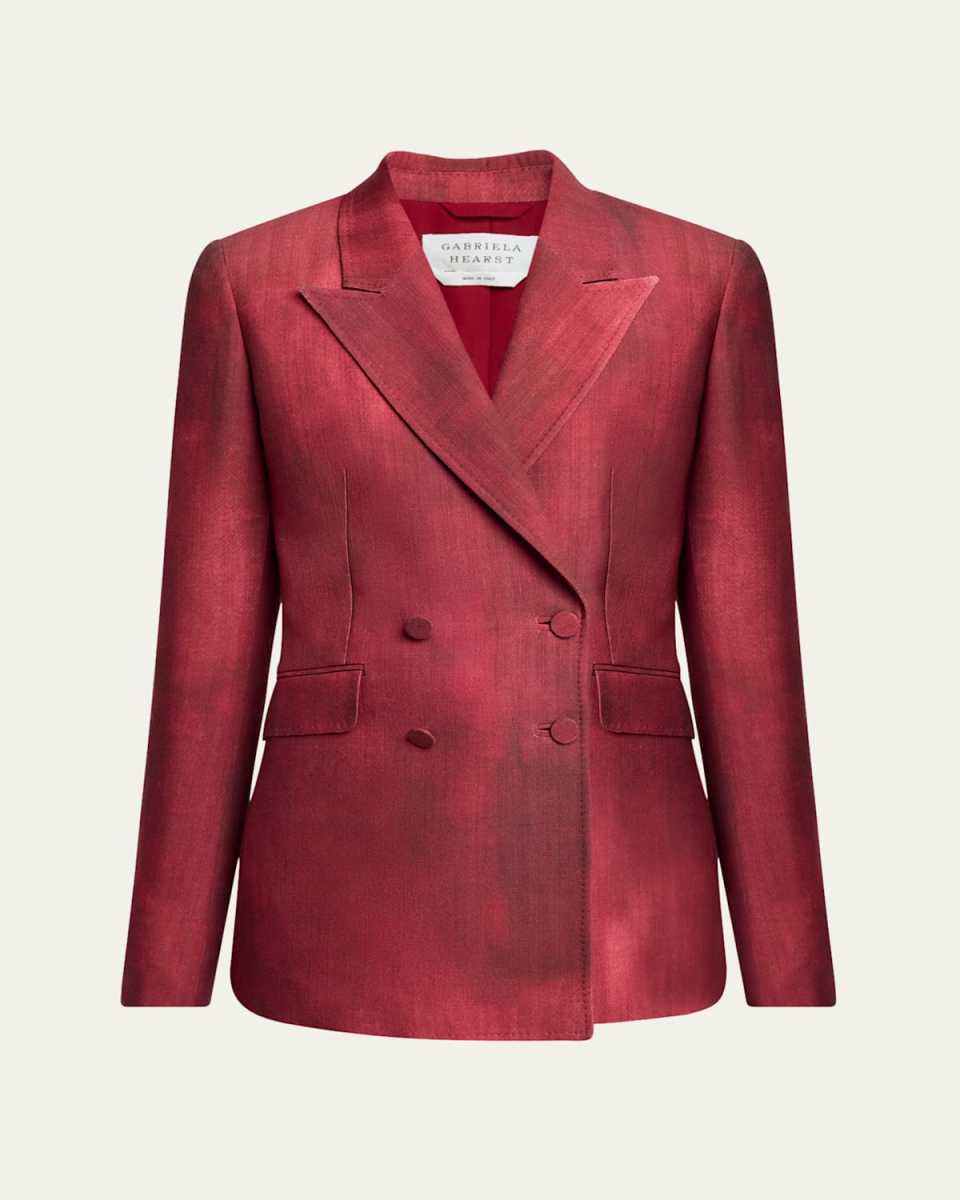 Angela Double-Breasted Wool Blazer